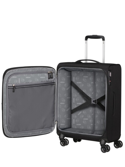 AEROSPIN Trolley Bagaglio a Mano, espandibile NERO - Bagagli a mano