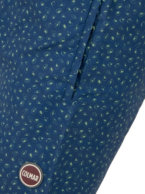 SEABORD Costume da bagno dark blue leaf - Costumi da bagno Uomo