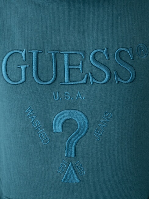 BEAU  Felpa con cappuccio true teal - Felpe Uomo