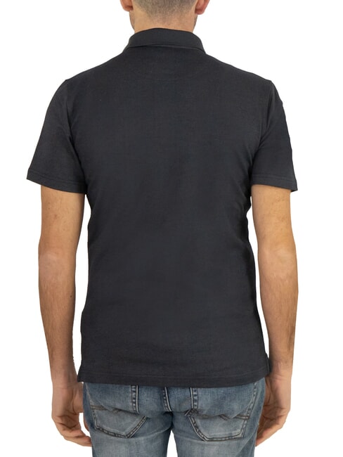 SMALL TRIANGLE Polo a manica corta blue yarn dyed - Polo Uomo