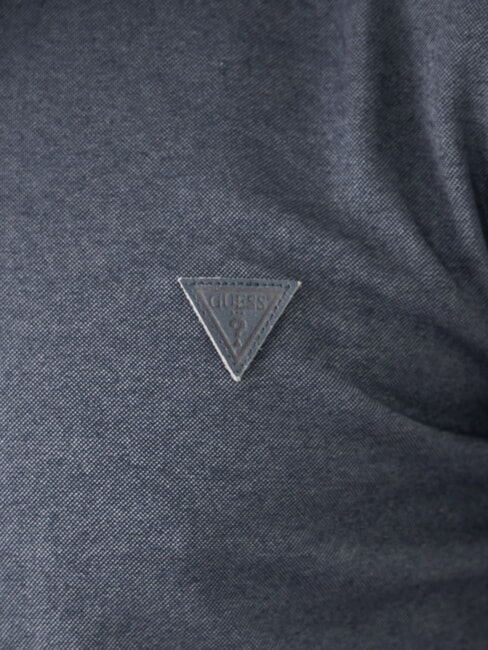 SMALL TRIANGLE Polo a manica corta blue yarn dyed - Polo Uomo