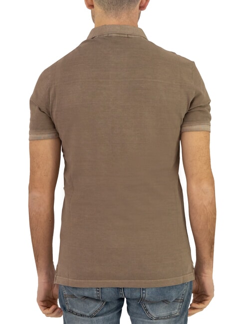 WASHED  Polo a maniche corte walnut shell - Polo Uomo