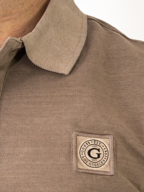 WASHED  Polo a maniche corte walnut shell - Polo Uomo