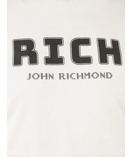 JOHN RICHMOND KUHSE T-shirt con stampa logo white - T-shirt Uomo - 3