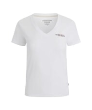 GUESS JEANS SS VN SLIM T-Shirt in cotone purwhite - T-shirt e Top Donna - 4