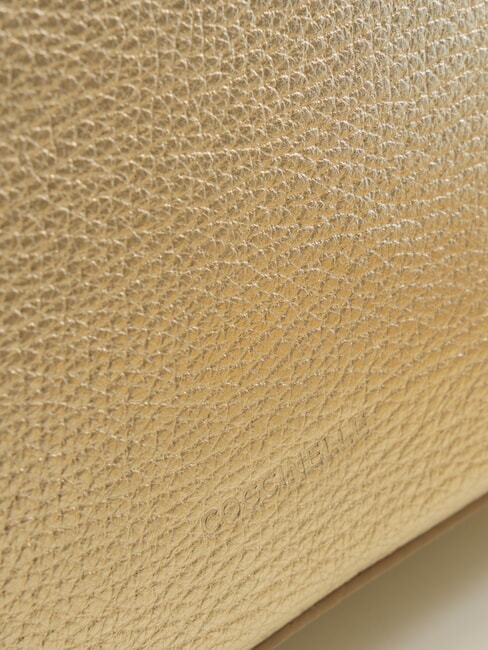 TEBE Borsa piccola pelle martellata pale gold - Borse Donna