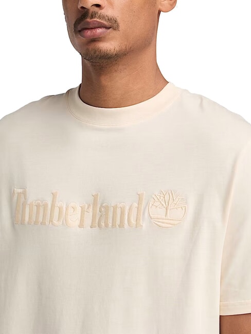 EMBROIDERY TONAL T-shirt in cotone white smoke - T-shirt Uomo