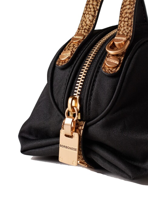 SEXY NYLON Borsa mini bauletto nero/op naturale - Borse Donna