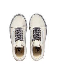 VANS UA OLD SKOOL  Sneakers in tela stressed white/white - Scarpe Unisex - 4
