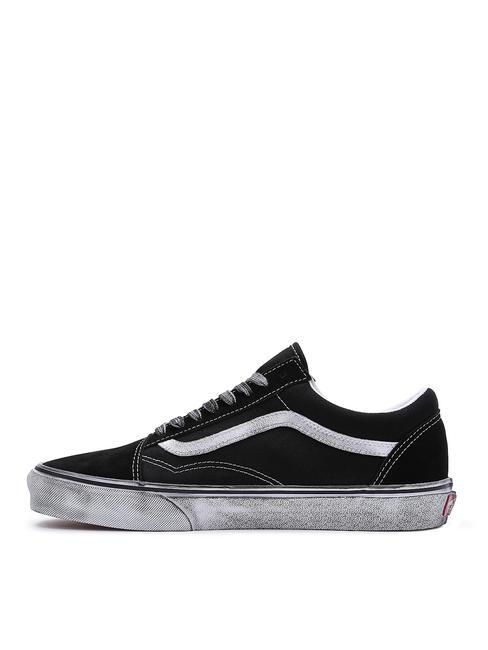 UA OLD SKOOL  Sneakers in tela stressed black/white - Scarpe Unisex