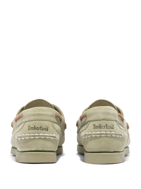 CLASSIC BOAT Scarpe da barca in pelle suede light green - Scarpe Donna