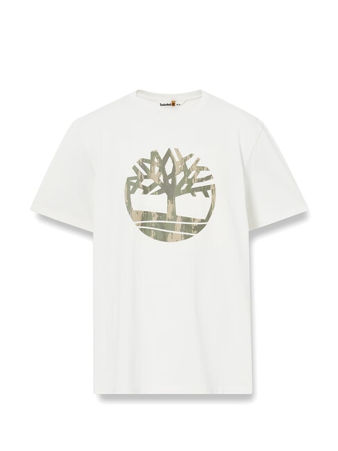 KENNEBEC RIVER TREE LOGO T-shirt in cotone vintage white - T-shirt Uomo