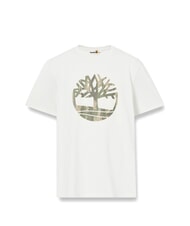 TIMBERLAND KENNEBEC RIVER TREE LOGO T-shirt in cotone vintage white - T-shirt Uomo - 4