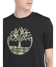 TIMBERLAND KENNEBEC RIVER TREE LOGO T-shirt in cotone NERO - T-shirt Uomo - 3