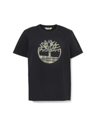 TIMBERLAND KENNEBEC RIVER TREE LOGO T-shirt in cotone NERO - T-shirt Uomo - 4