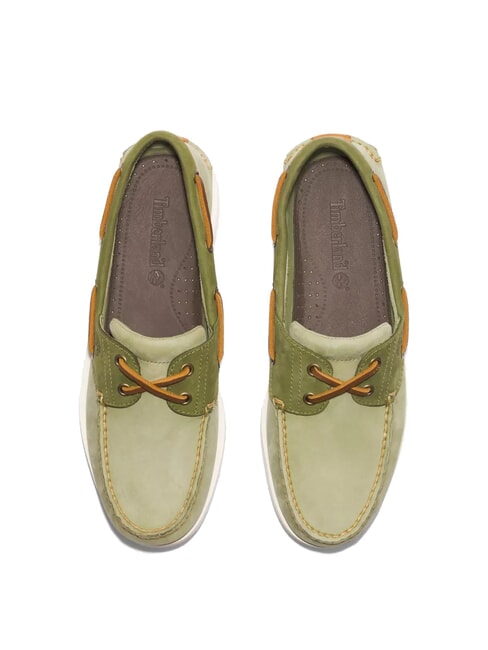 CLASSIC BOAT  Scarpe in pelle suede light green - Scarpe Uomo