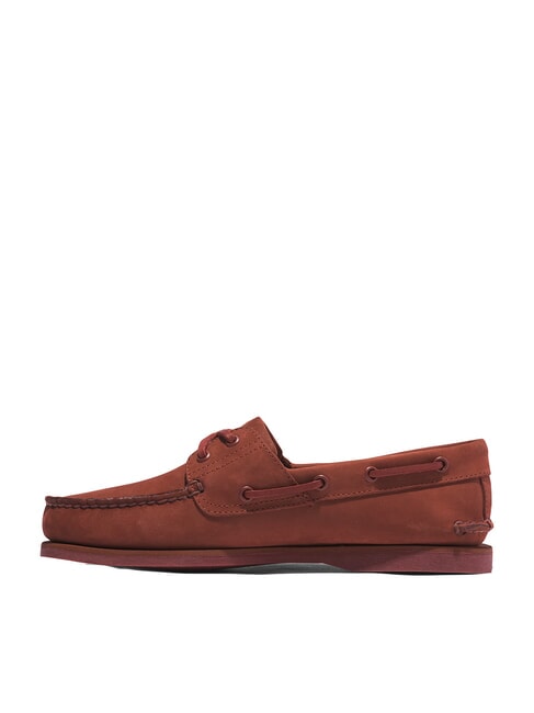 CLASSIC BOAT Scarpe da barca in suede dark red nubuck - Scarpe Uomo