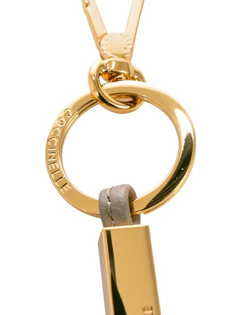 ESSENTIAL Portachiavi in pelle e metallo warm taupe - Portachiavi