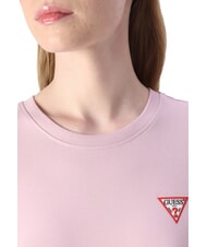 GUESS MINI TRIANGLE T-shirt slim fit lilac cream - T-shirt e Top Donna - 3