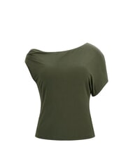 GUESS SS DOLMAN OFF MIRAYA  T-Shirt monospalla green plant - T-shirt e Top Donna - 4