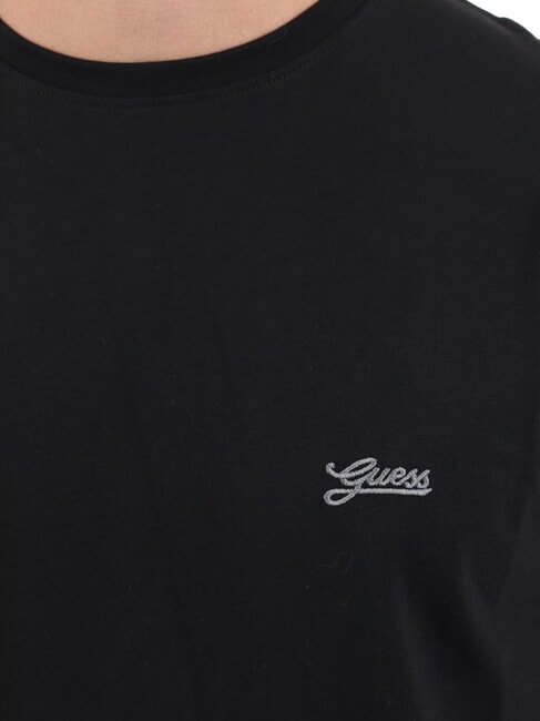 BASIC PIMA T-shirt in cotone stretch jetbla - T-shirt Uomo