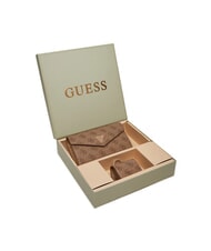 GUESS GIFT BOX Portafoglio mini e airpods case LATTE LOGO - Portafogli Donna - 5