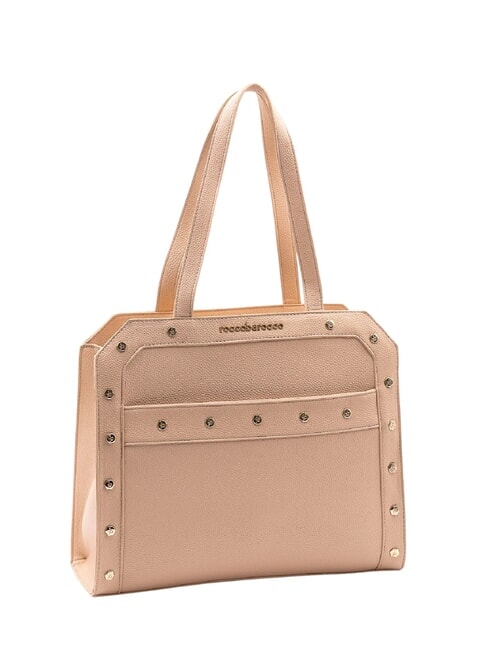 GRACE Borsa a spalla con borchiette beige - Borse Donna