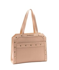 ROCCOBAROCCO GRACE Borsa a spalla con borchiette beige - Borse Donna - 2