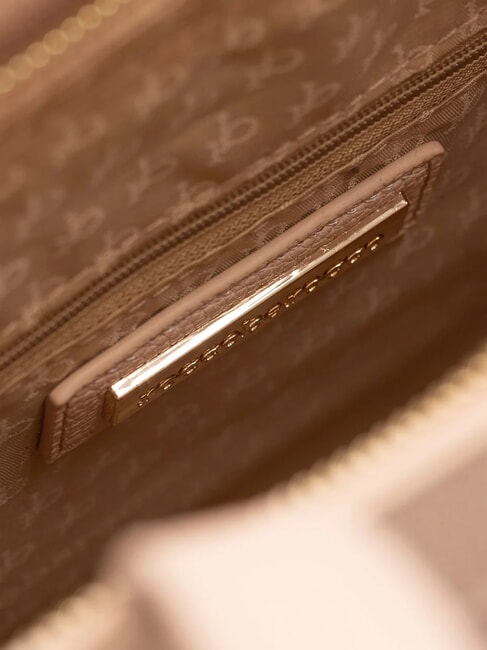 GRACE Borsa a spalla con borchiette beige - Borse Donna