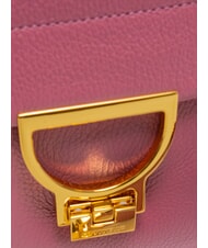 COCCINELLE ARLETTIS SIGNATURE Borsa in pelle con tracolla pulp pink - Borse Donna - 3