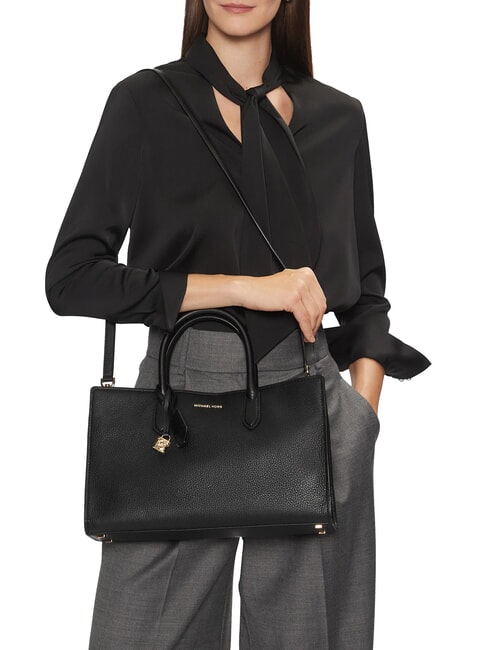 SCARLETT  Borsa a mano, con tracolla, in pelle black - Borse Donna