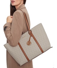 MICHAEL KORS TEMPLE Borsa tote a spalla vanilla/acrn - Borse Donna - 5