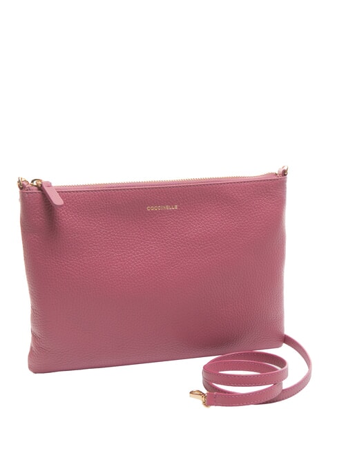 BEST CROSSBODY Bustina in pelle pulp pink - Borse Donna