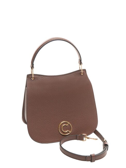 LEILANI Borsa a mano piccola in pelle con tracolla carruba - Borse Donna