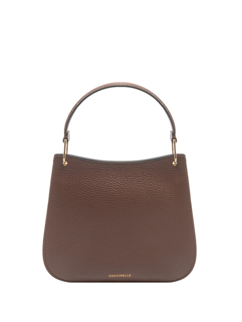 LEILANI Borsa a mano piccola in pelle con tracolla carruba - Borse Donna