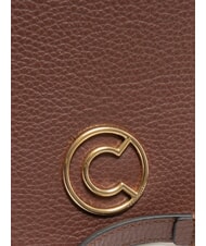 COCCINELLE LEILANI Borsa a mano piccola in pelle con tracolla carruba - Borse Donna - 5