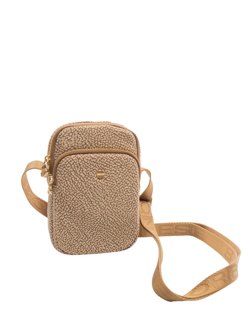 CLASSICA Micro bag porta smartphone beige brown - Borse Donna