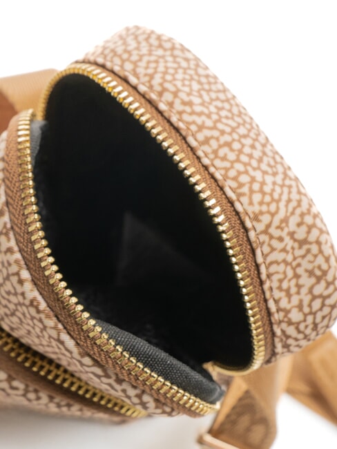 CLASSICA Micro bag porta smartphone beige brown - Borse Donna