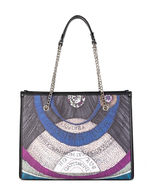 PLANETARIUM Borsa a spalla manici catena nocturne/black - Borse Donna