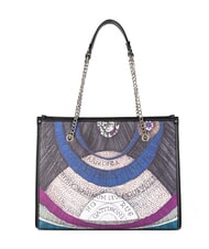 GATTINONI PLANETARIUM Borsa a spalla manici catena nocturne/black - Borse Donna - 3