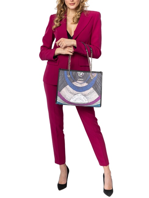 PLANETARIUM Borsa a spalla manici catena nocturne/black - Borse Donna