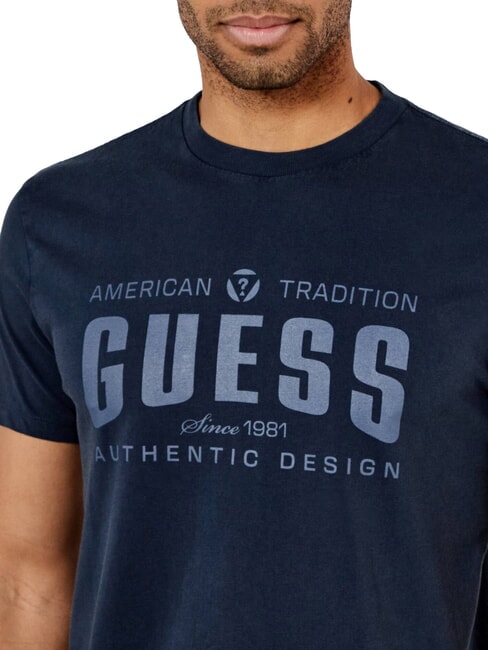 SS BSC TRADITION  T-Shirt in cotone smart blue multi - T-shirt Uomo