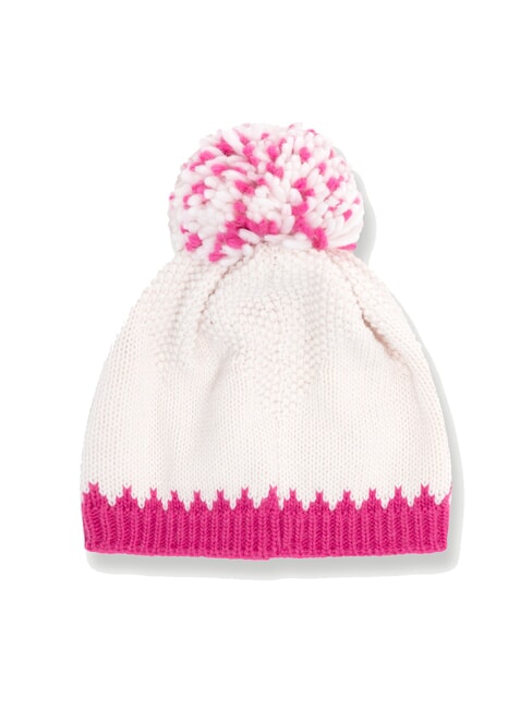 ARTHUR Cappello con pon pon white-framboise - Cappelli