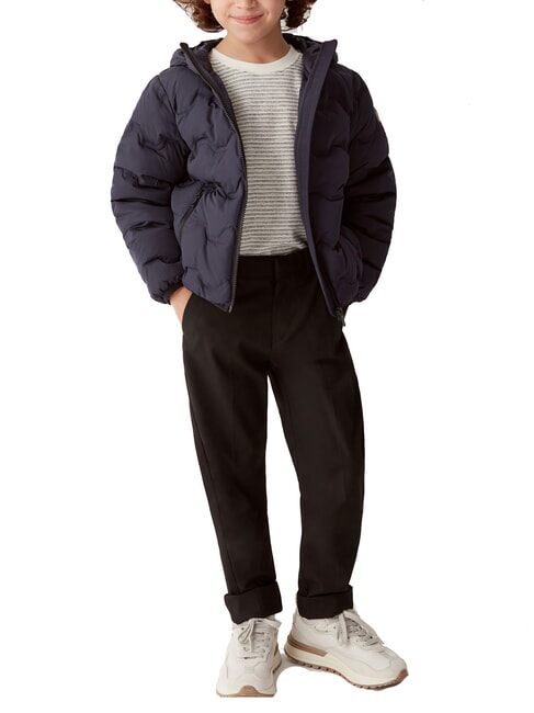 UNCOMMON Piumino trapuntato con cappuccio navy blue - Giacche Bambini