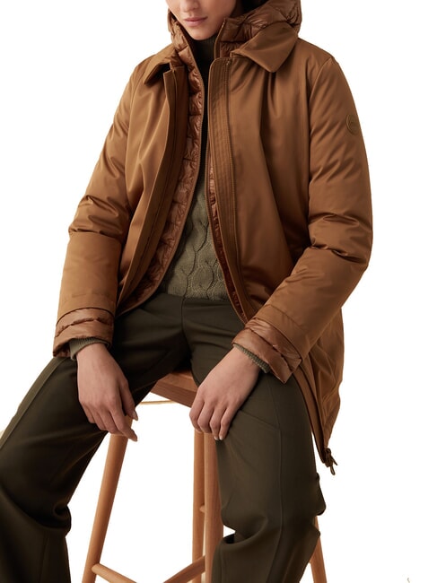 SURROUNDING Giacca lunga imbottita con cappuccio mushroom - Giacche Donna