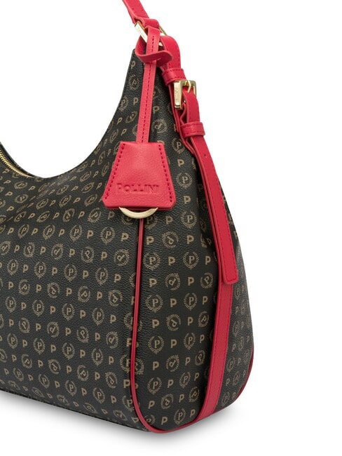 HERITAGE  Borsa a spalla nero lacca - Borse Donna