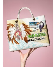 BRACCIALINI CARTOLINE Brazil Borsa a mano, con tracolla multi - Borse Donna - 4