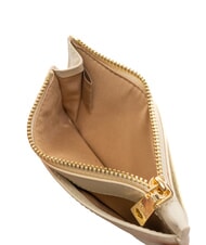 LOVE MOSCHINO METALLIC LOGO Portcarte piatto con portamonete avorio - Portafogli Donna - 4