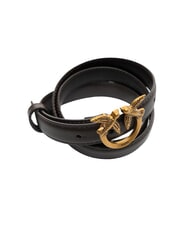 PINKO LOVE BERRY Cintura in pelle moro-antique gold - Cinture - 3