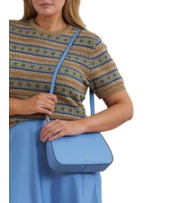 RALPH LAUREN DANNI Borsa a spalla, con tracolla, in pelle sky blue - Borse Donna - 7